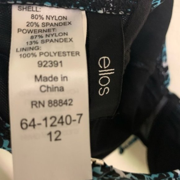 Ellos blue and black underwire bikini top size 12 - Picture 4 of 4